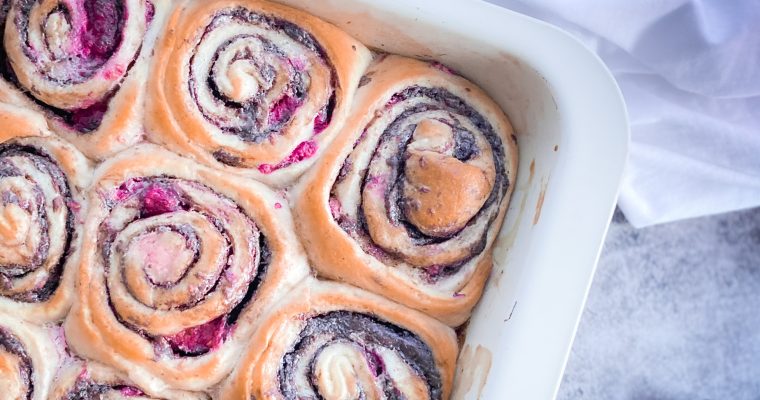 Raspberry Chocolate Rolls