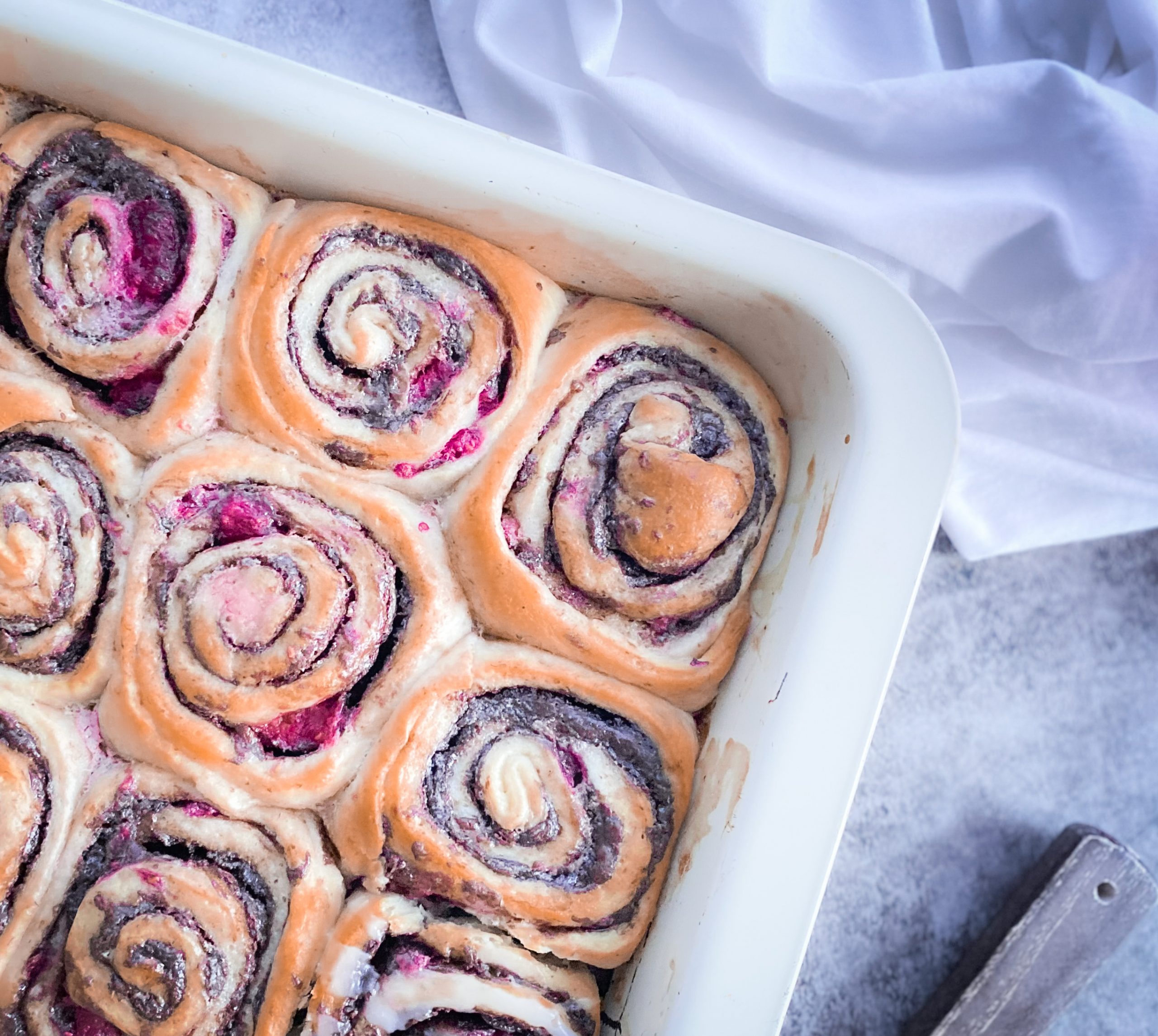 Raspberry Chocolate Rolls