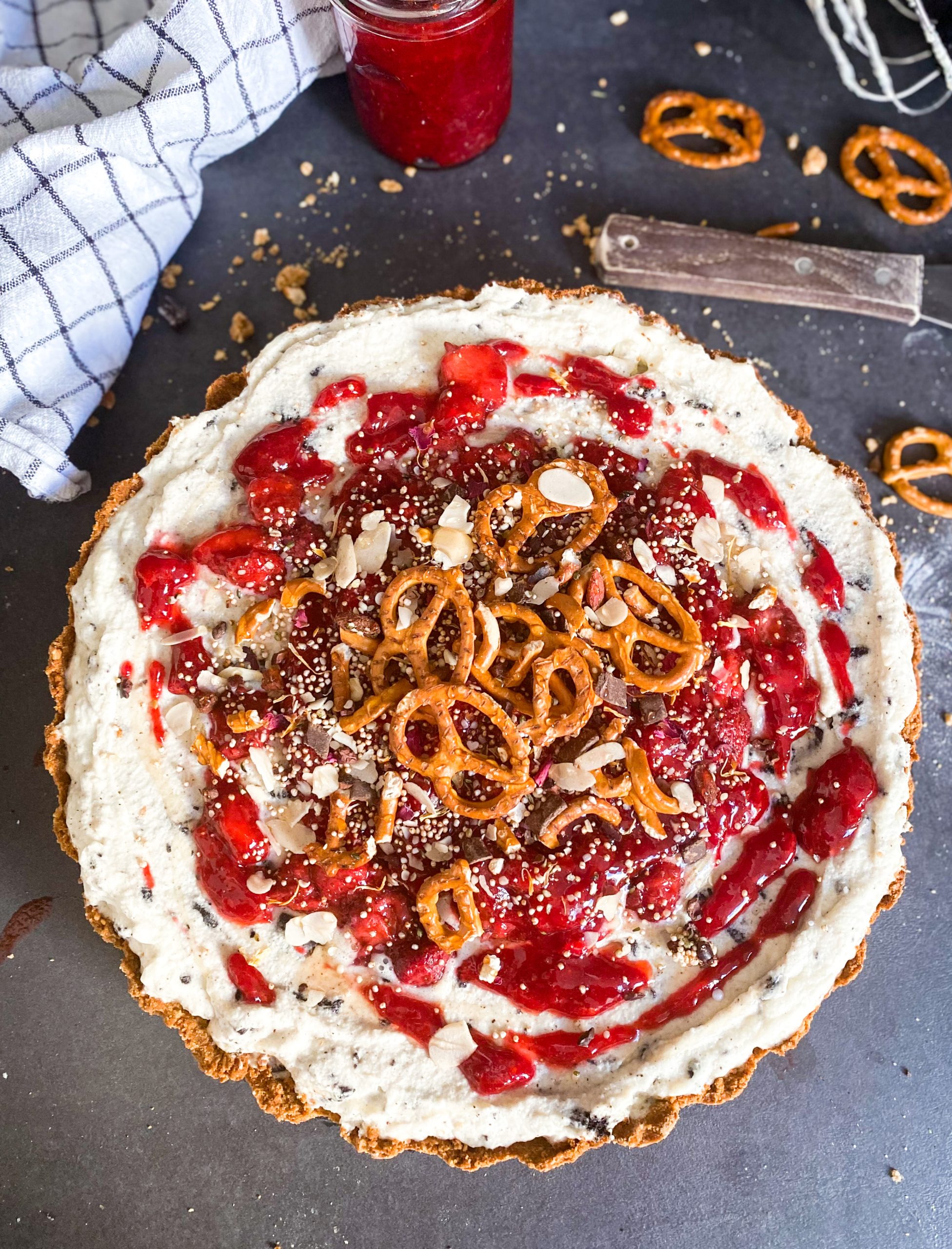 Cookies and Cream Pretzel Pie